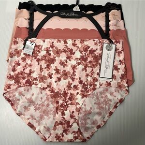 Marilyn Monroe Stretch Silky Smooth LaserCut No Panty Lines 5pc MidRise Panties